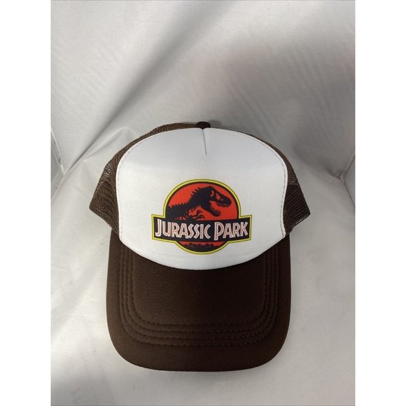Jurassic Park Trucker Hat Mesh Hat Adjustable Cap Jurassic Park Hat - Picture 4 of 4
